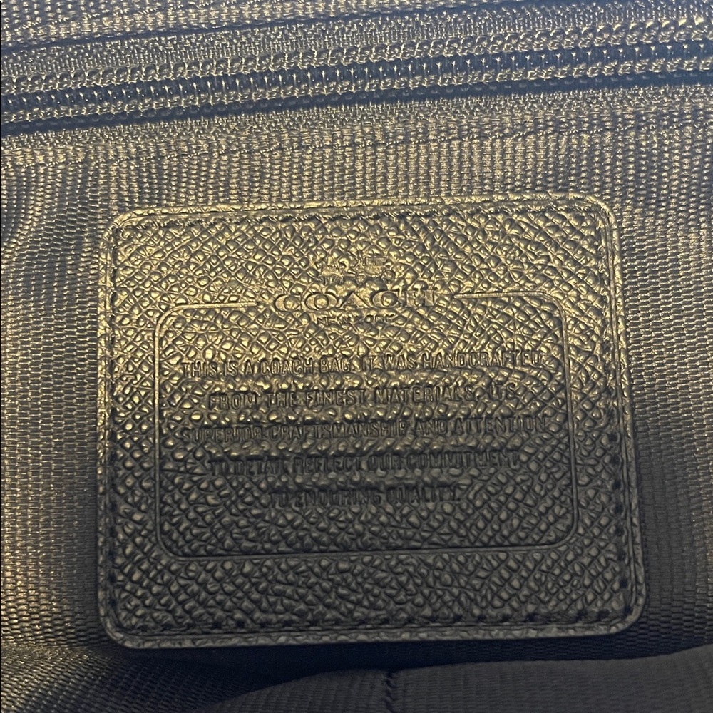 COACH Leopard-Print Tote in White Black and Tan - Picture 2 of 6